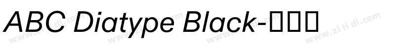 ABC Diatype Black字体转换